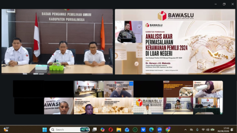 Bawaslu Purbalingga Ikuti Diskusi Akar Masalah Kerawanan Pemilu di Luar Negeri