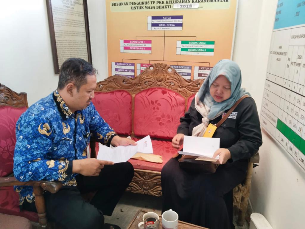 Optimalkan Pencegahan, Panwascam Kalimanah Sampaikan Surat Himbauan Netralitas ASN