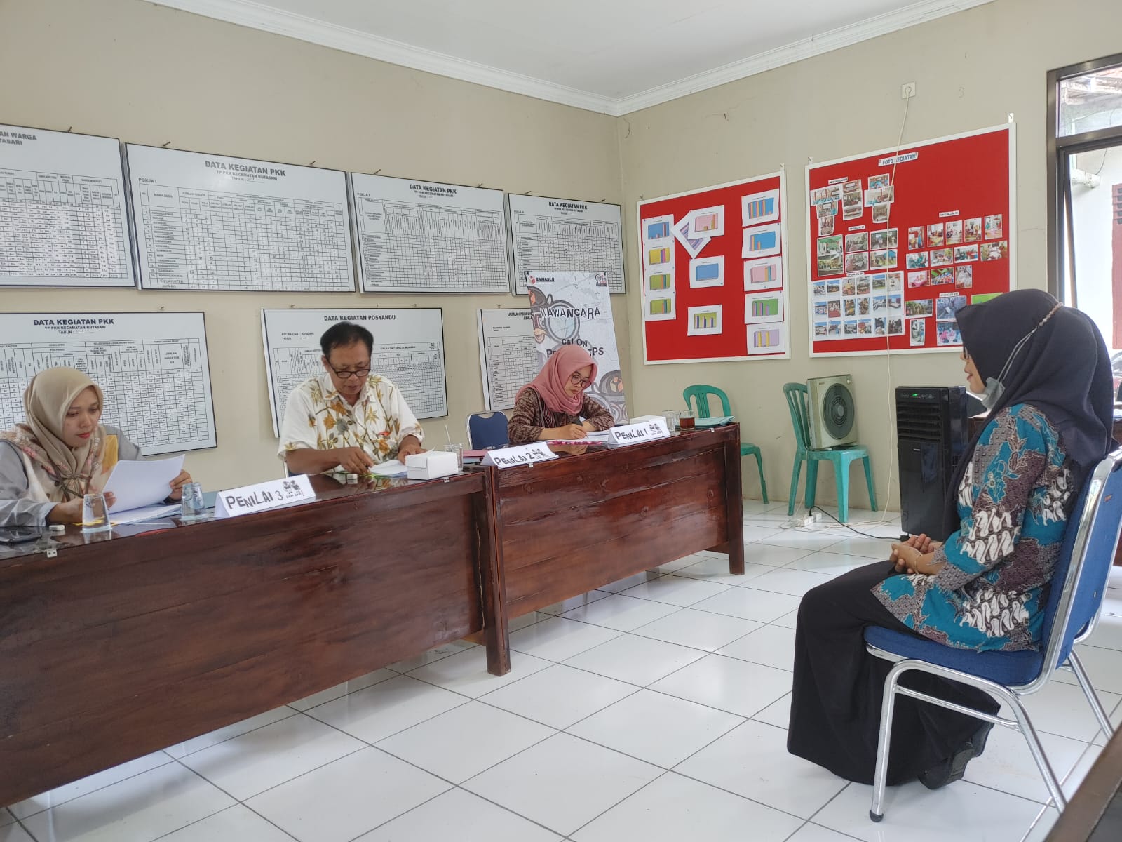 208 Calon PTPS, Ikuti Seleksi Wawancara di Kantor Panwaslucam Kutasari