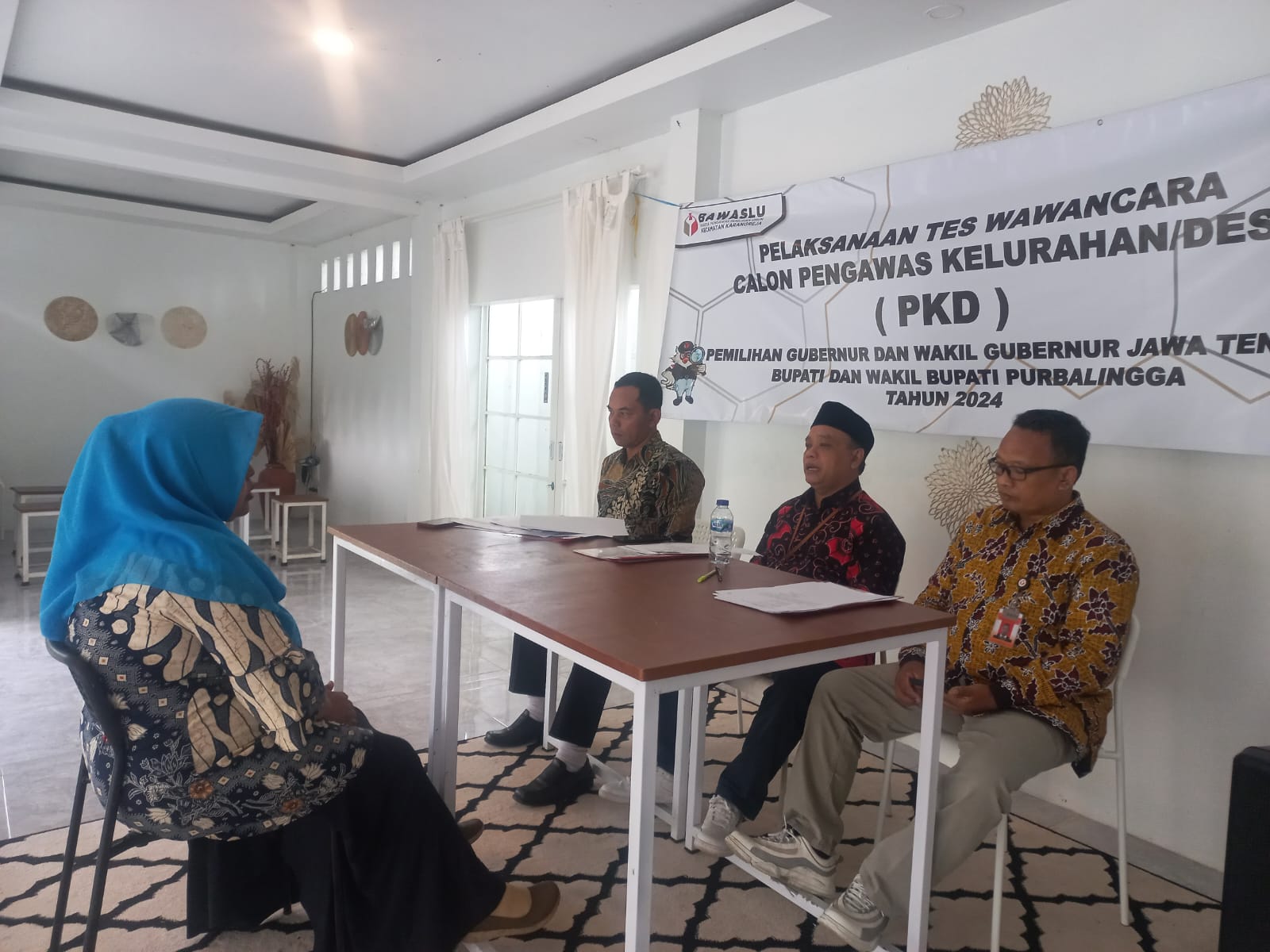 Sebanyak 9 Pendaftar Panwaslu Desa Karangreja Ikuti Tes Wawancara