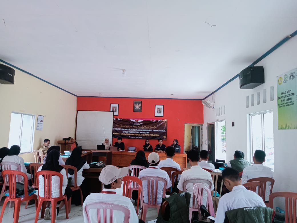 Monitoring Pelantikan Pantarlih, Panwaslucam Karangmoncol Tekankan Hal Berikut