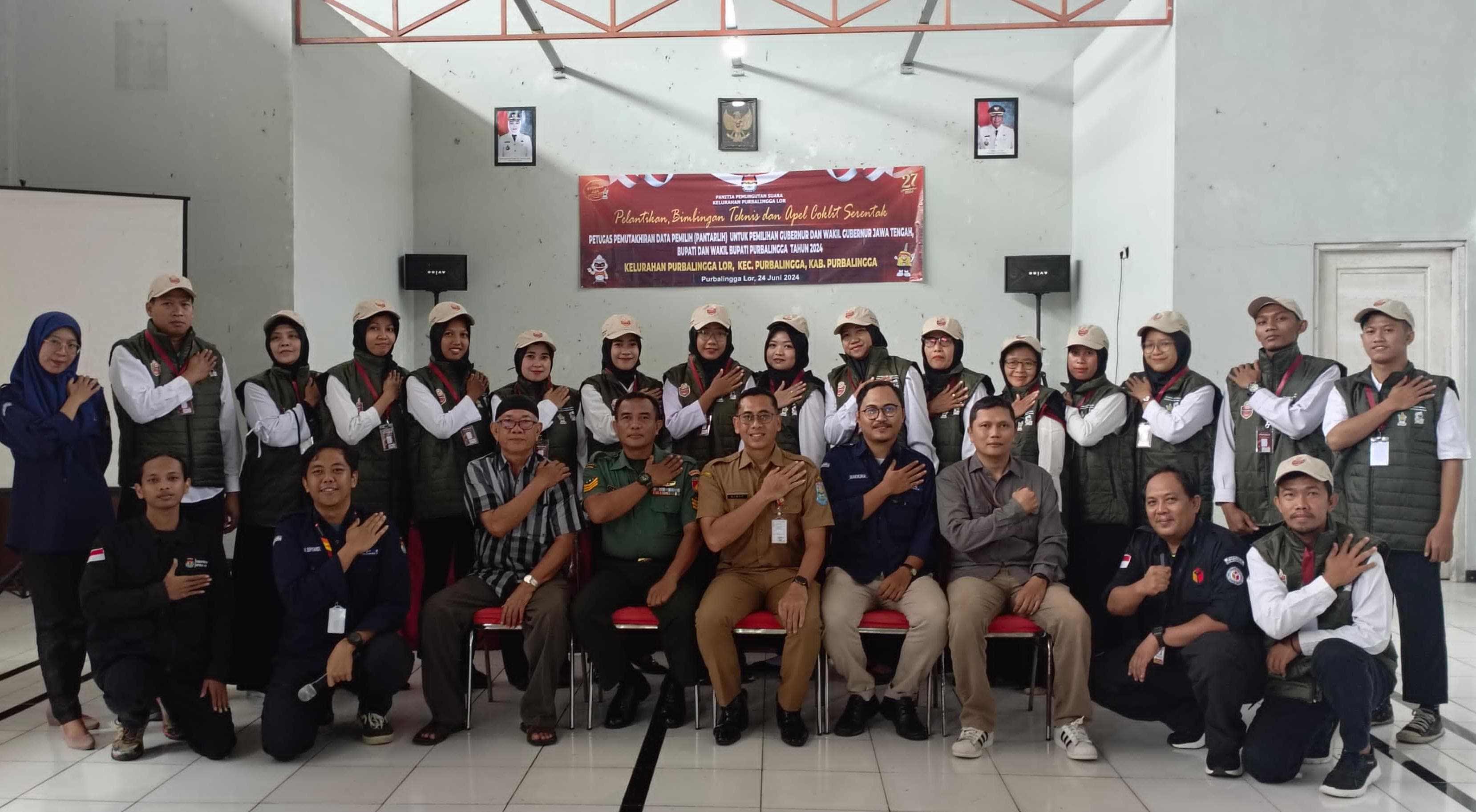 Awasi Pelantikan Pantarlih, Panwaslucam Purbalingga Monitoring Pastikan PKD Pengawasan Melekat