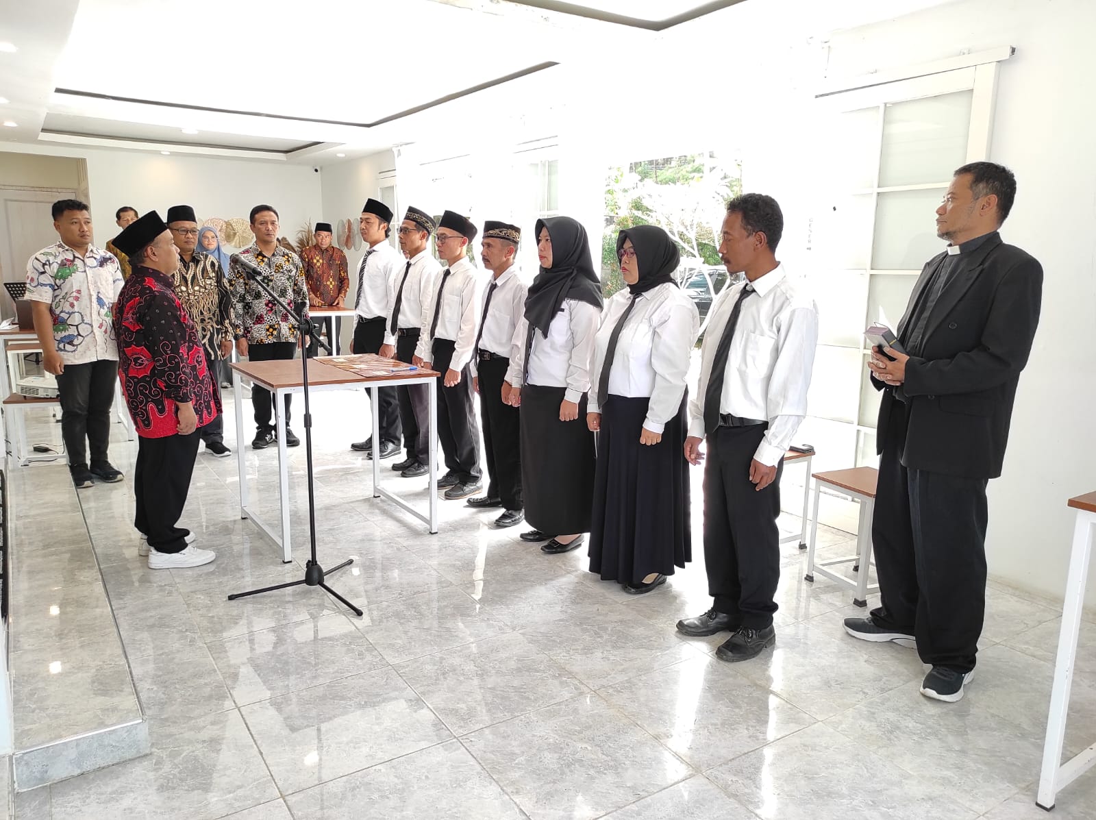 Panwaslucam Karangreja Lantik 7 Pengawas Desa untuk Pemilu 2024