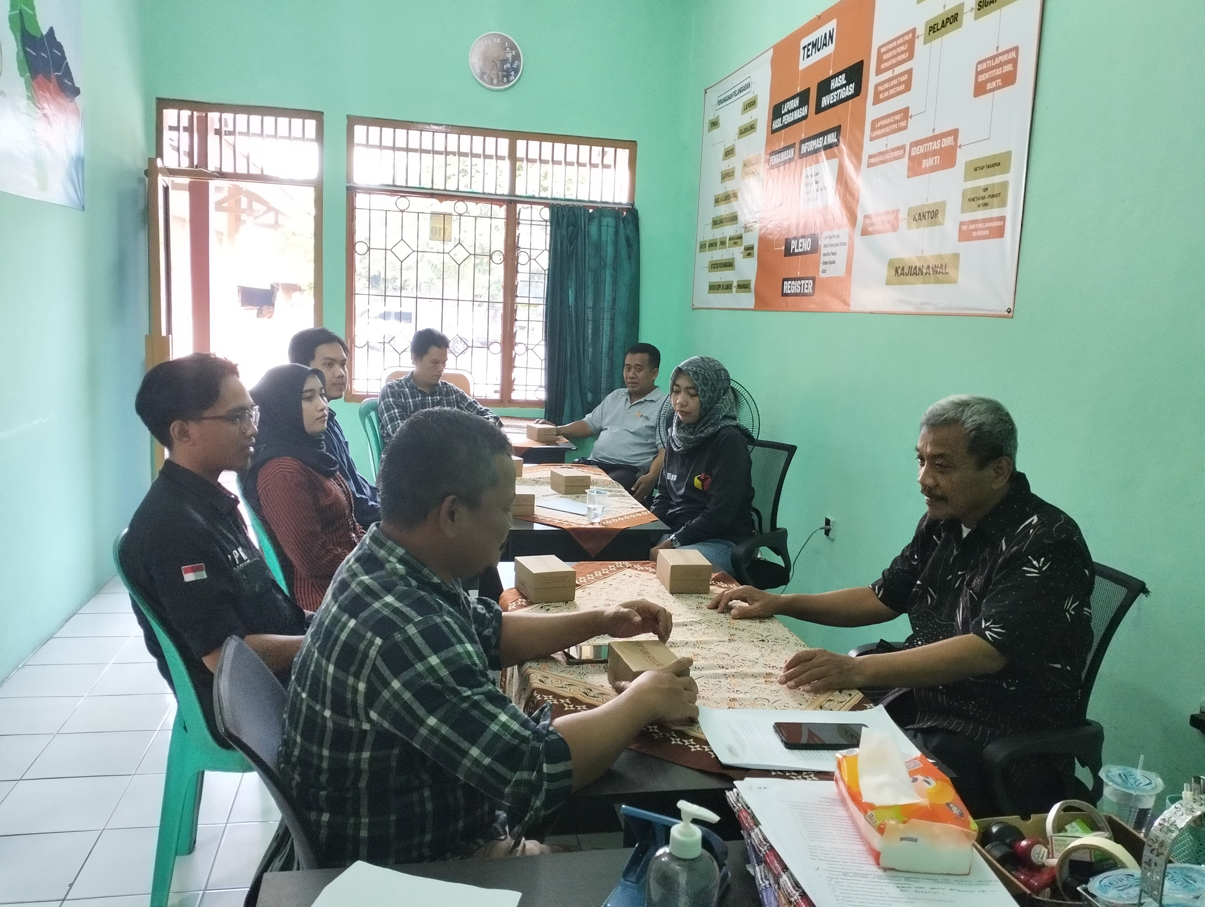 Panwaslu Kecamatan Padamara Koordinasi dengan PPK untuk Pembentukan Pantarlih