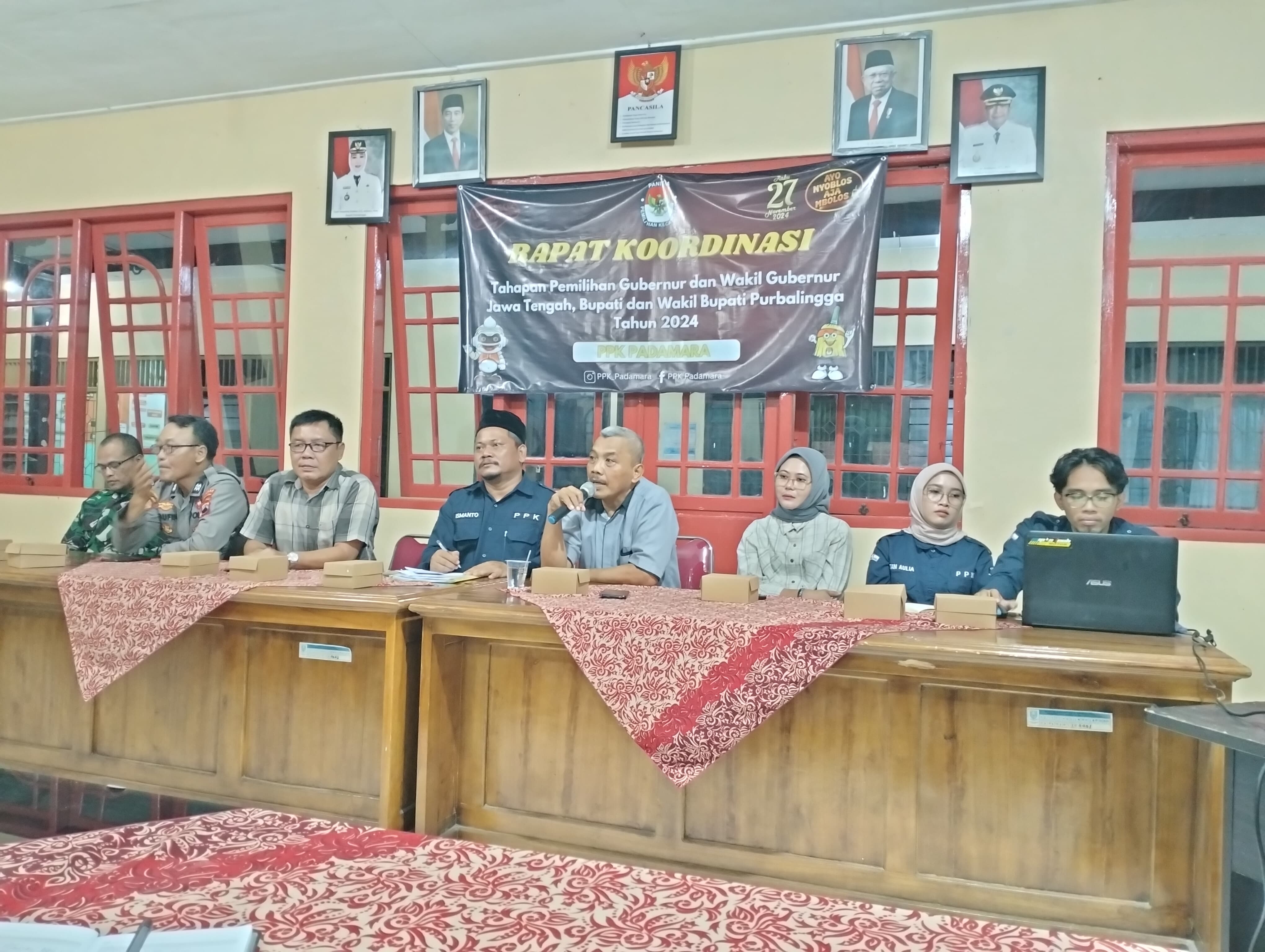 Hadiri Rapat Koordinasi Pemilihan 2024, Panwaslu Kecamatan Padamara Ingatkan PPS Rekrut Pantarlih Sesuai Ketentuan