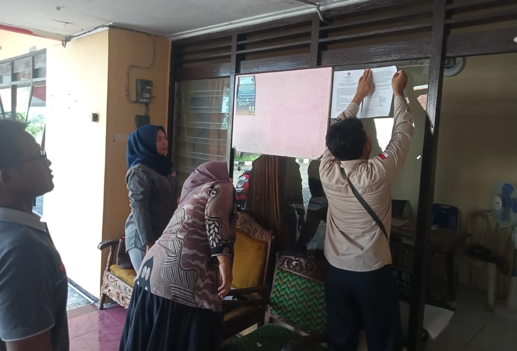 Pasang Pengumuman Pembentukan Pantarlih, PKD di Kecamatan Purbalingga Pastikan PPS Laksanakan Sesuai Prosedur