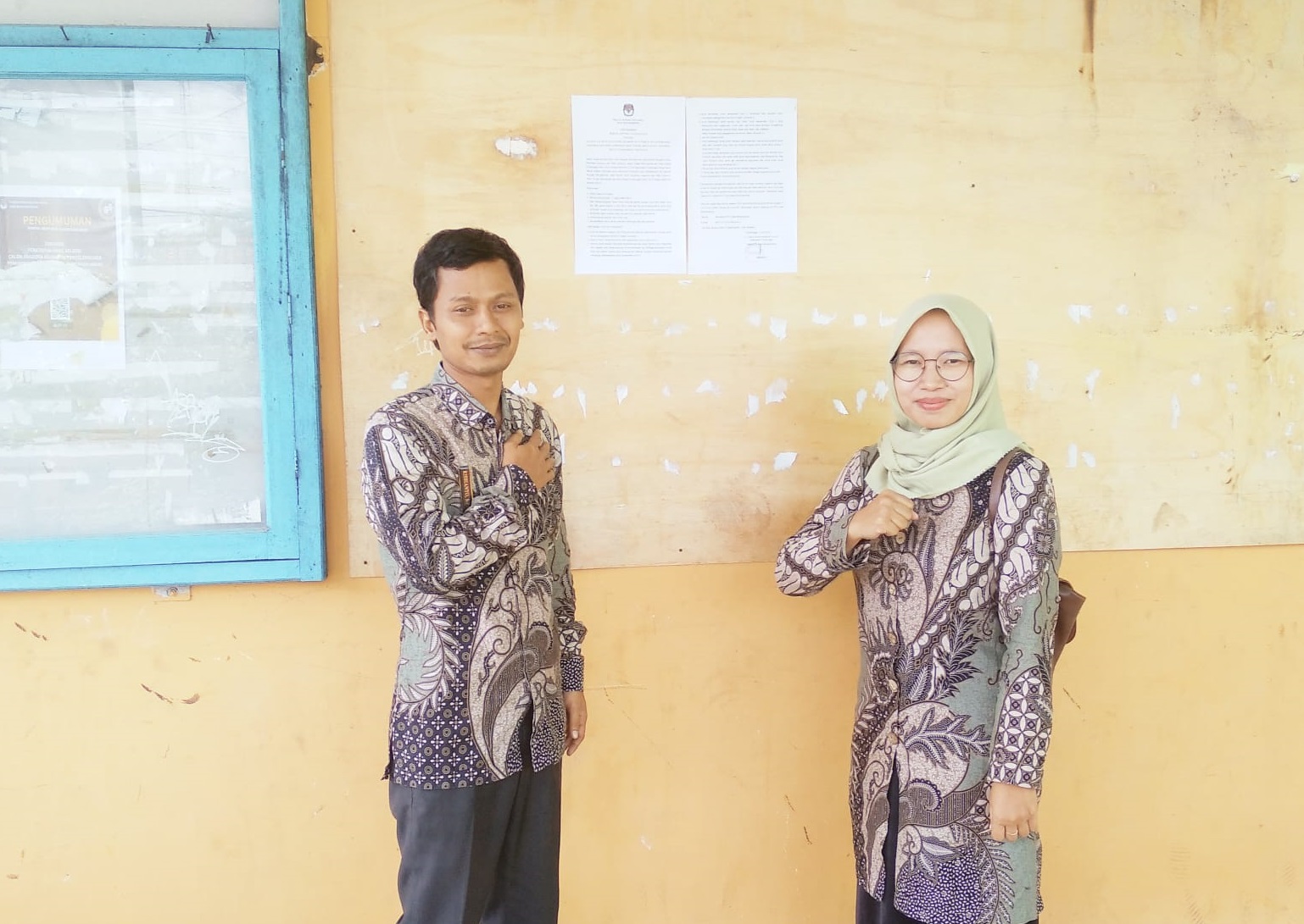 PPS Pasang Pengumuman Pendaftaran Pantarlih, Panwaslu Desa Se Kecamatan Rembang Lakukan Pengawasan Serentak