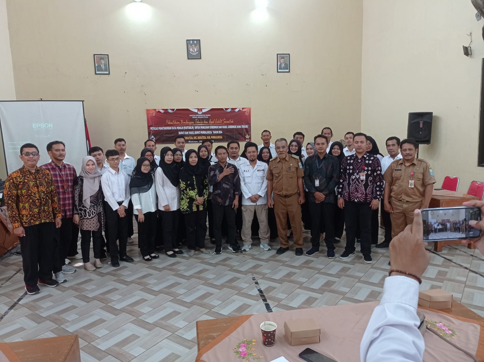 Panwaslucam Bukateja Awasi Pelantikan  Serentak Pantarlih