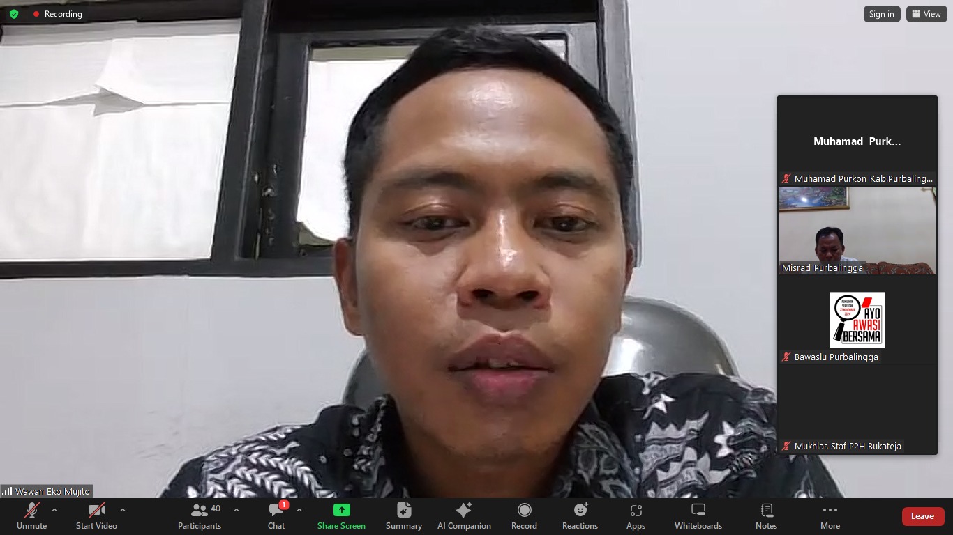 Masuki Hari Kelima, Bawaslu Kabupaten Purbalingga Evaluasi Pengawasan Coklit