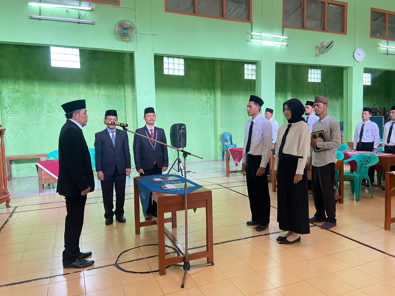 Panwaslu Kecamatan Kemangkon Lantik dan Berikan Pembekalan kepada Panwaslu Desa