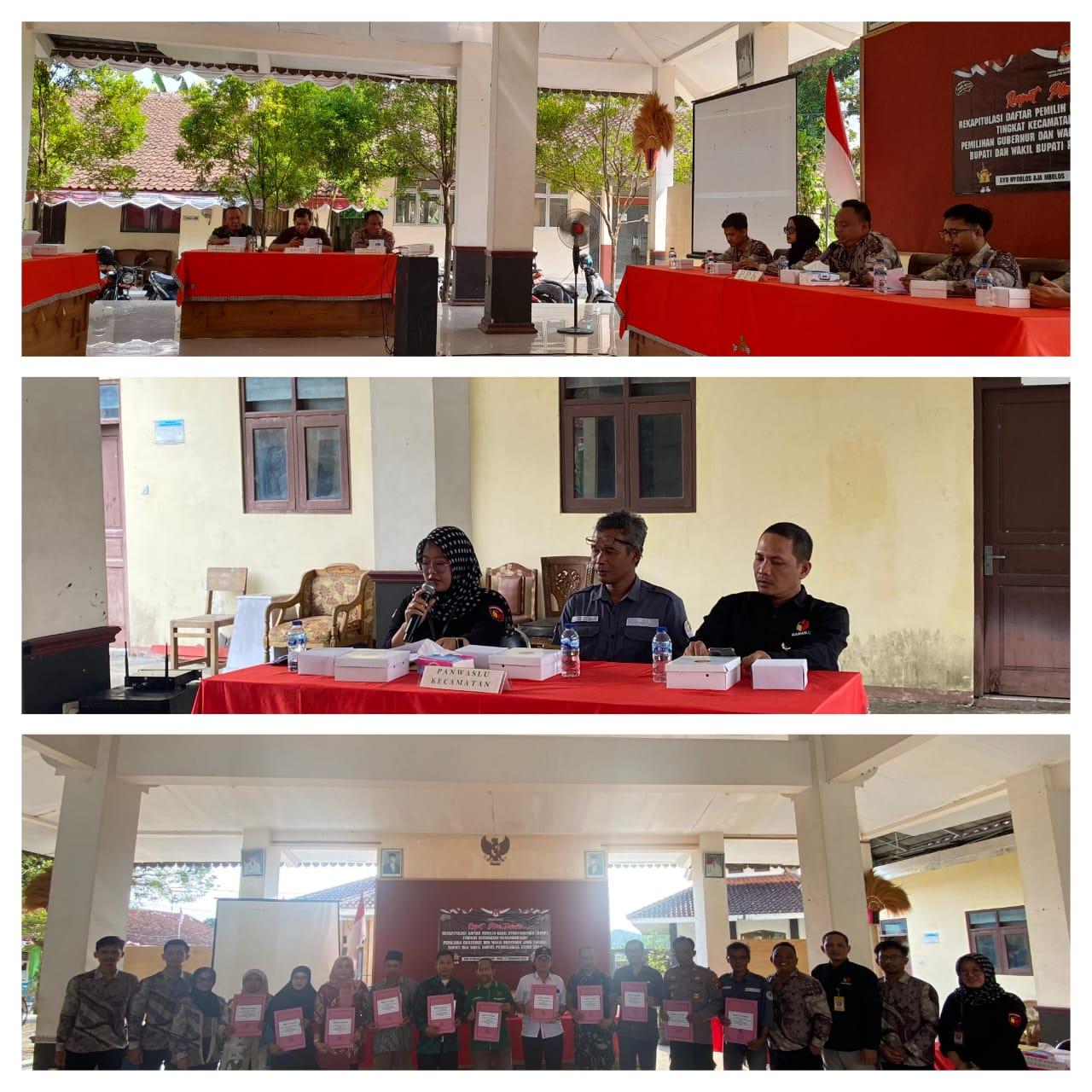 Panwaslu Karangmoncol Pastikan Pemilih Tidak Memenuhi Syarat (TMS) Sudah Ditindaklanjuti Dalam Rapat Pleno Terbuka Rekapitulasi DPHP