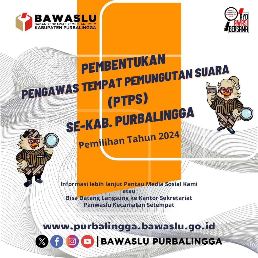 Ajak Masyakat Jadi Pengawal Demokrasi, Bawaslu Purbalingga Dorong Warga Daftar PTPS
