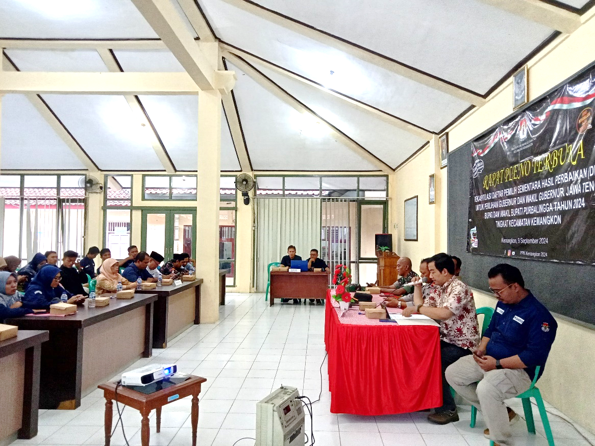 Pastikan Perubahan Data Pemilih Sesuai Ketentuan, Panwaslucam Kemangkon Awasi Pleno DPSHP Kecamatan