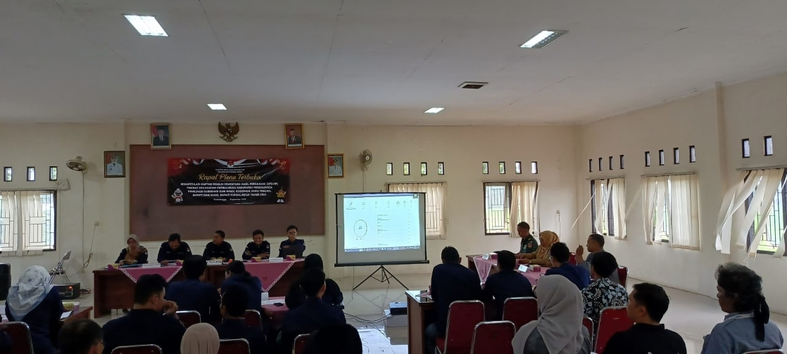 Hadiri Rapat Pleno Rekapitulasi DPSHP, Panwaslucam Purbalingga Pastikan  Data Pemilih Valid