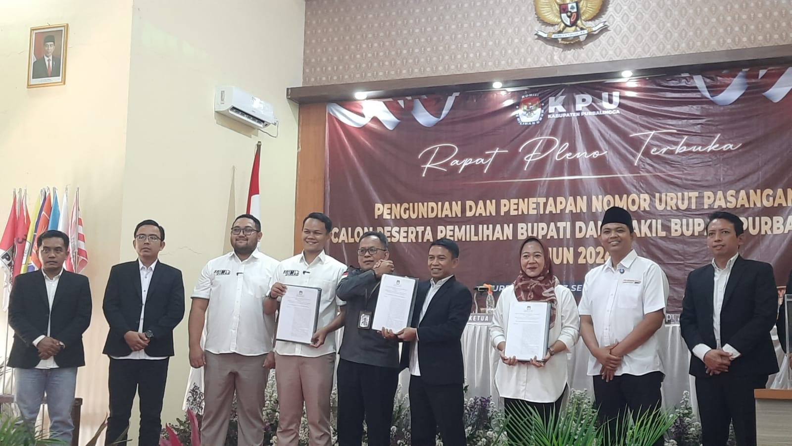 Bawaslu Awasi KPU Purbalingga Tetapkan Pasangan Calon Bupati dan Wakil Bupati 2024