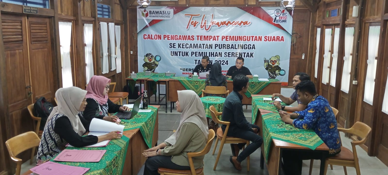 96% Calon Pengawas TPS Hadiri Tes Wawancara di Kecamatan Purbalinggalingga