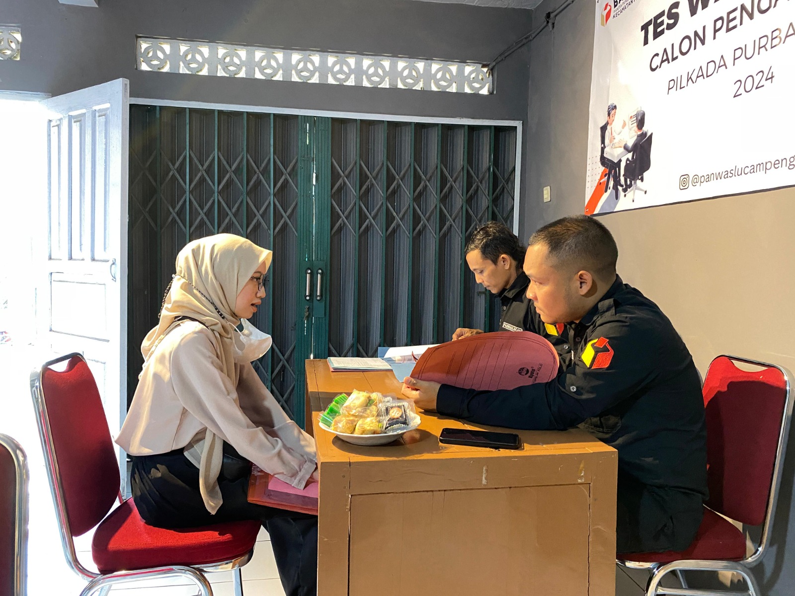 Panwaslu Kecamatan Pengadegan Gelar Tes Wawancara Calon PTPS Pemilihan Serentak 2024