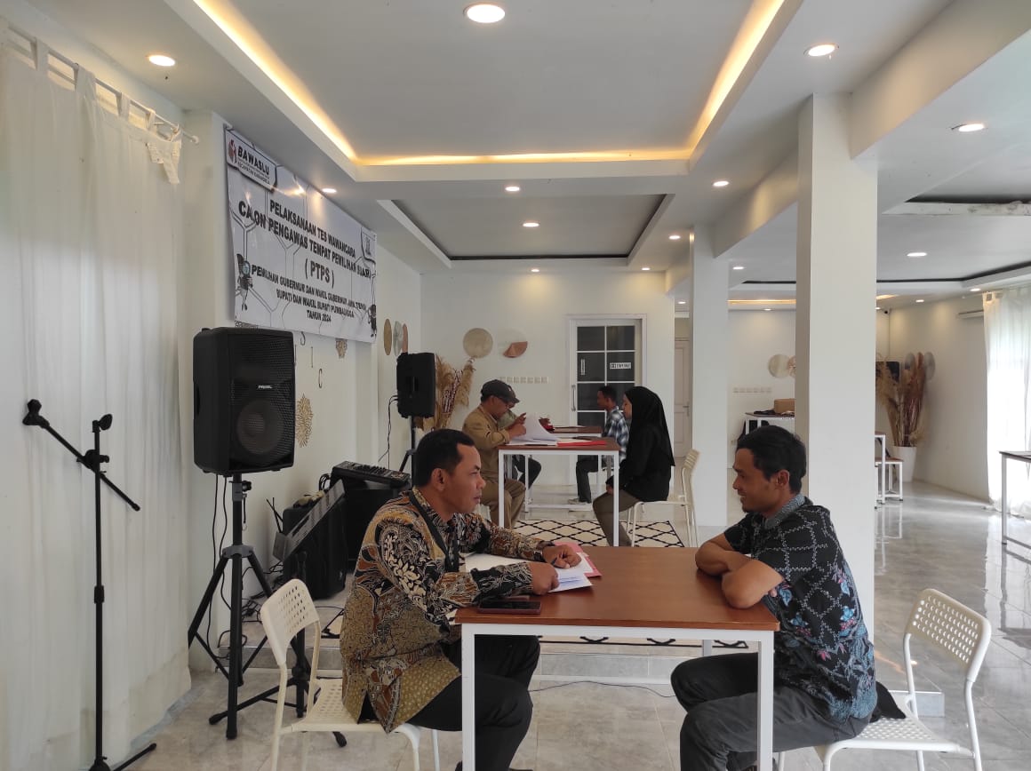 Panwaslu Kecamatan Karangreja Gelar Tes Wawancara Calon Pengawas TPS