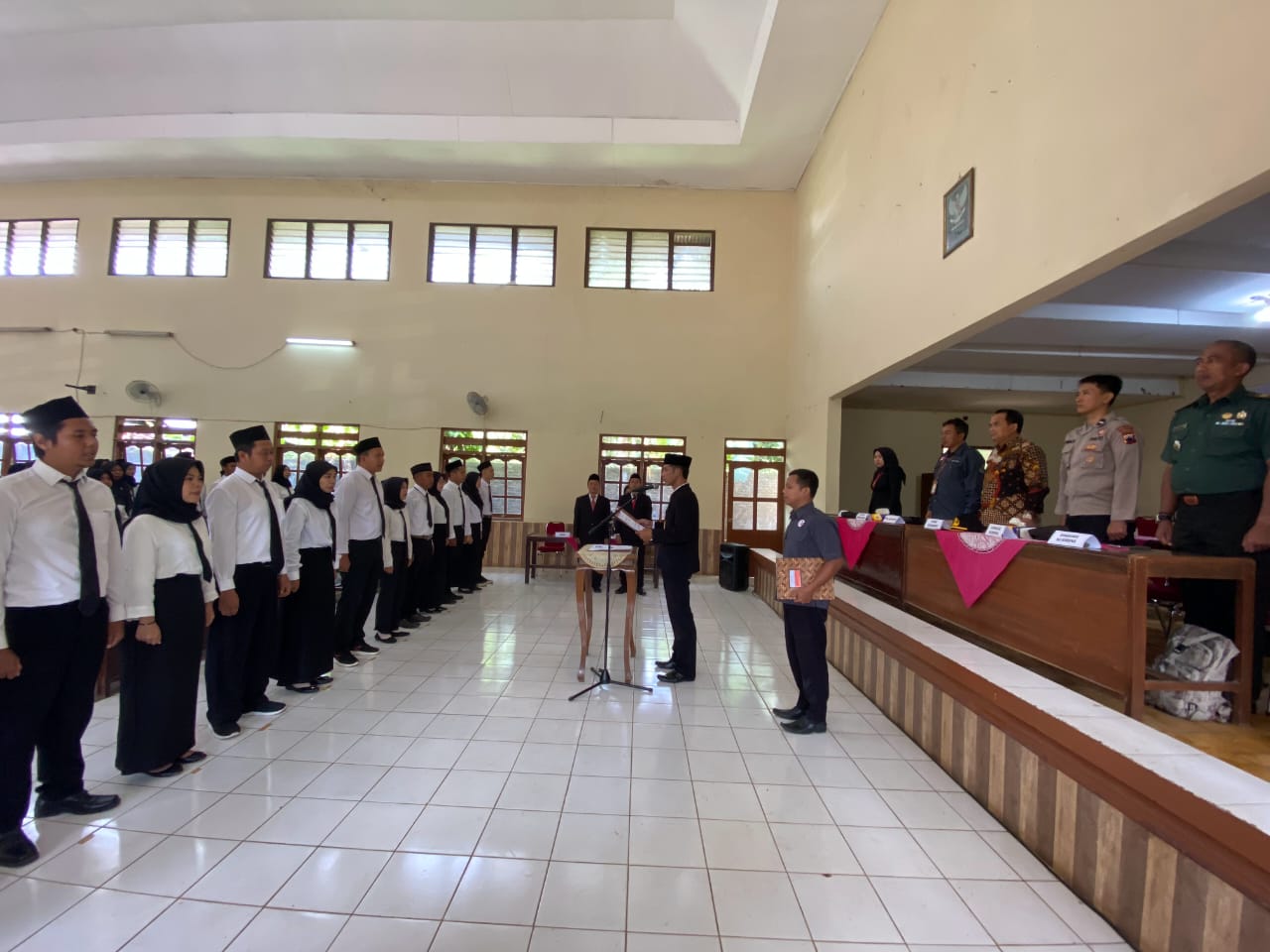 77 Calon PTPS Kecamatan Kejobong Dilantik, Siap Sukseskan Pemilihan 2024