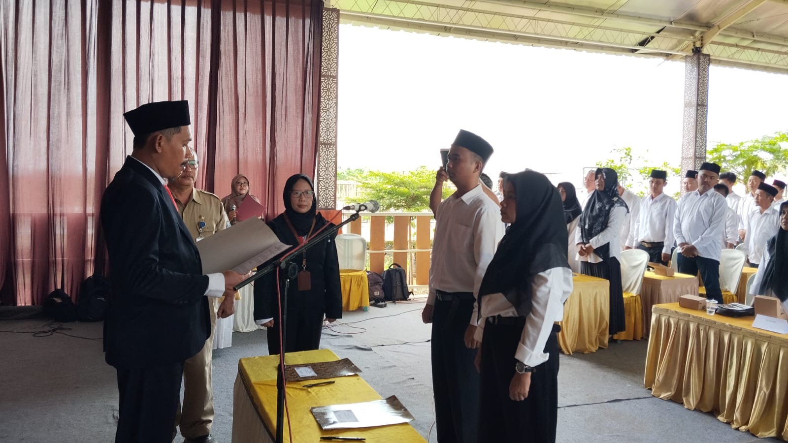 60 Pengawas TPS Se-Kecamatan Kertanegara Dilantik, Panwaslucam Ingatkan Pentingnya Koordinasi dan Pemahaman Regulasi