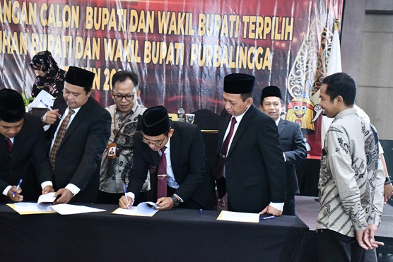 Bawaslu Purbalingga Awasi Pleno Penetapan Pasangan Calon Bupati-Wakil Bupati Terpilih