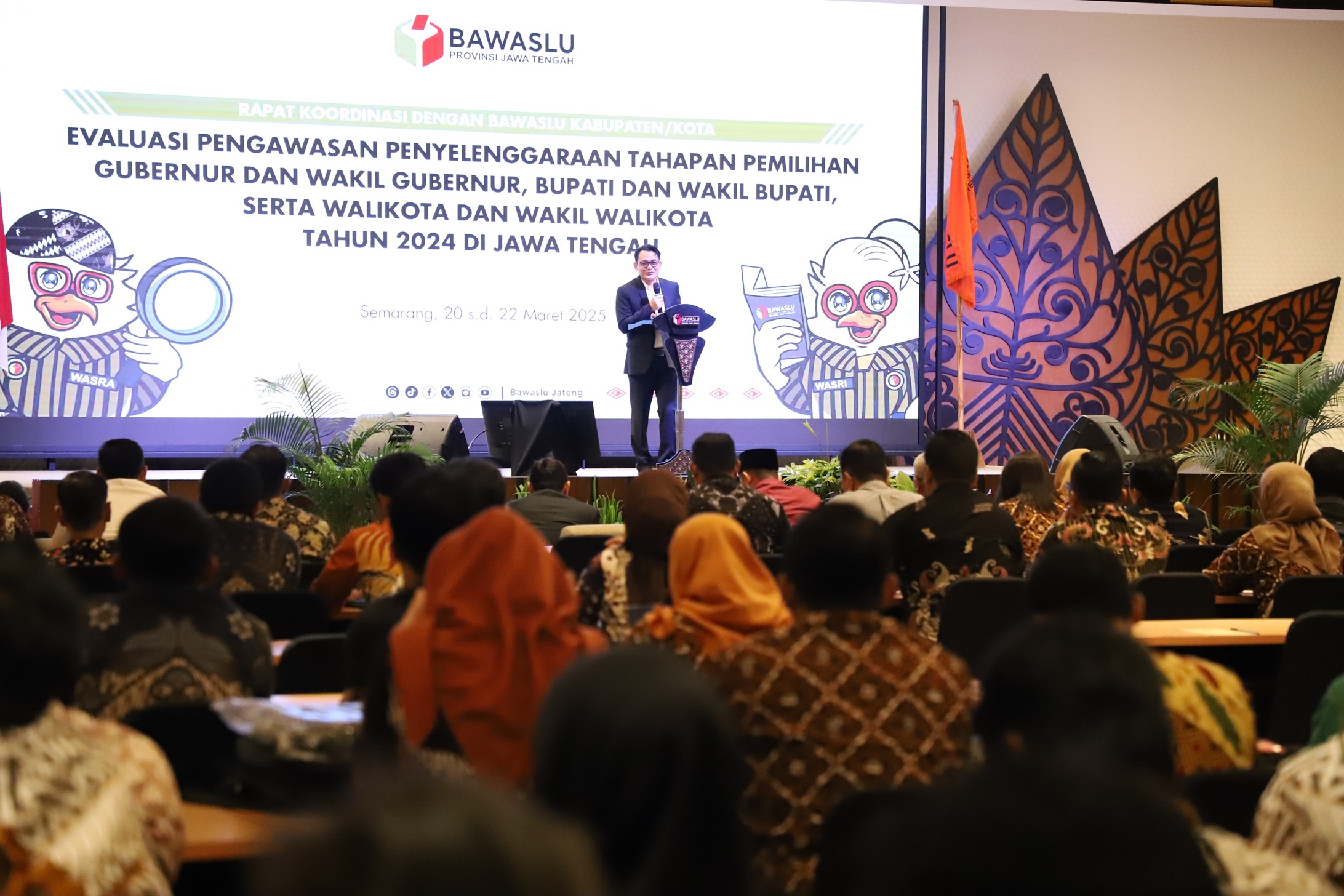 Bawaslu Purbalingga Ikuti Rapat Koordinasi Evaluasi Pengawasan Pemilu 2024 di Jawa Tengah