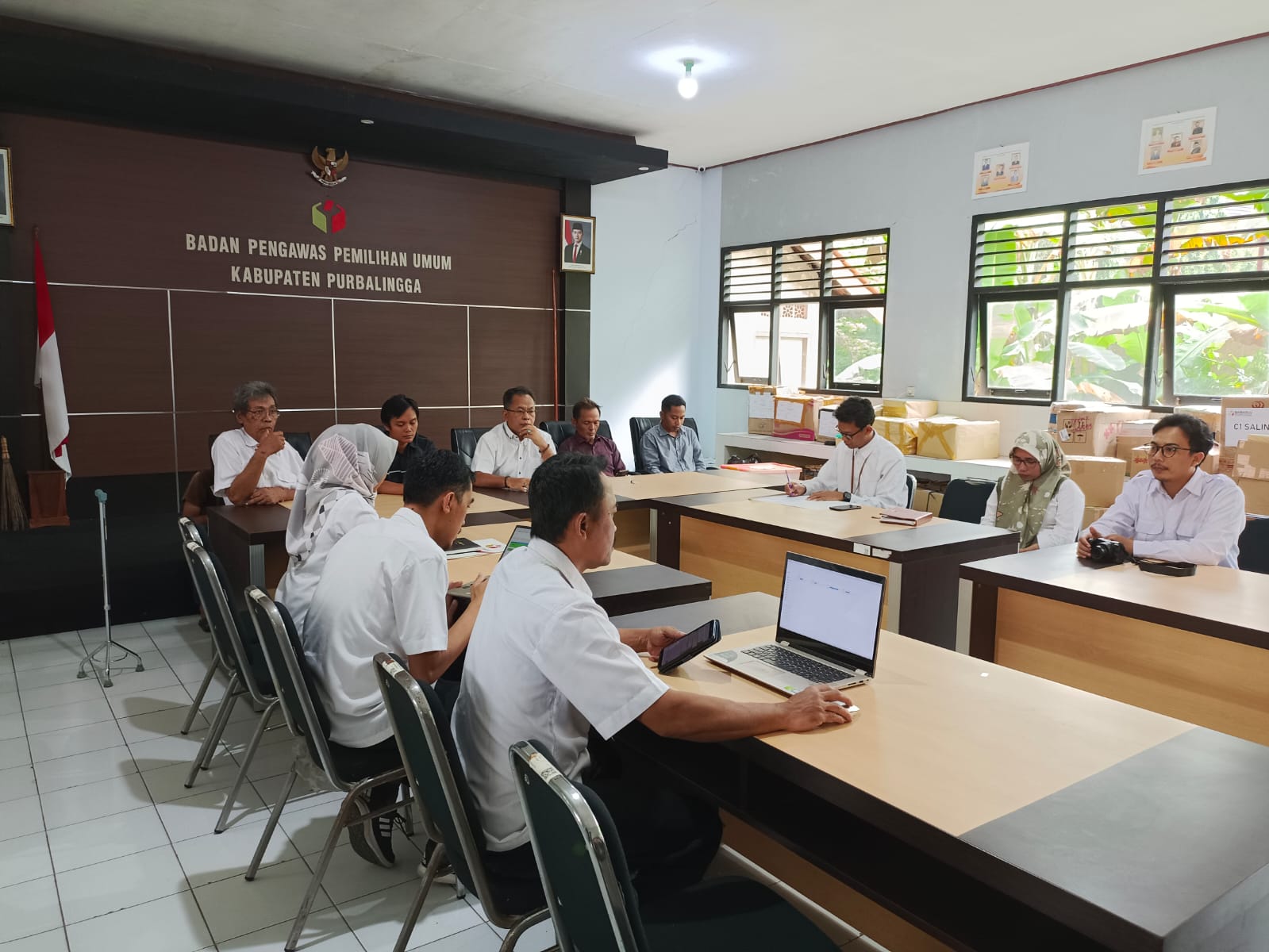 Bawaslu Kabupaten Purbalingga Bahas Persiapan Rapat Evaluasi Pengawasan Pemilihan 2024