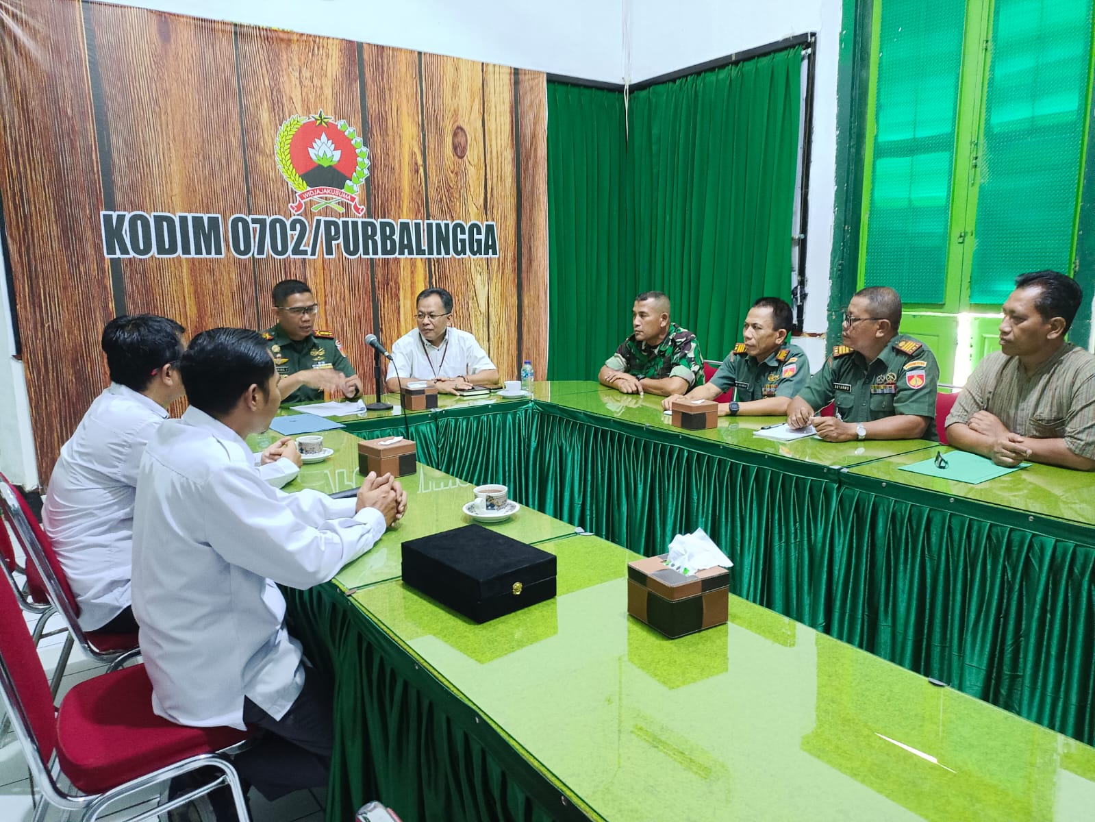 Perkuat Sinergitas, Bawaslu Purbalingga Lakukan Audiensi Dengan Dandim 0702 Purbalingga