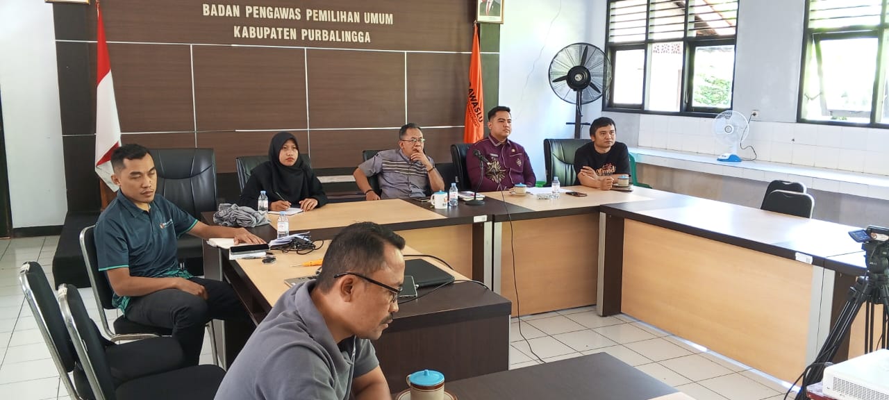 Bawaslu Purbalingga Ikuti Rapat Persiapan Pemeriksaan Kepatuhan Pengelolaan Anggaran Pilkada 2024