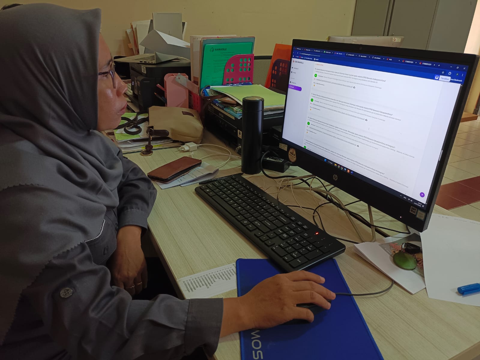 Bawaslu Purbalingga Sampaikan Sanggahan atas Hasil Sementara SAQ Keterbukaan Informasi Publik 2025  