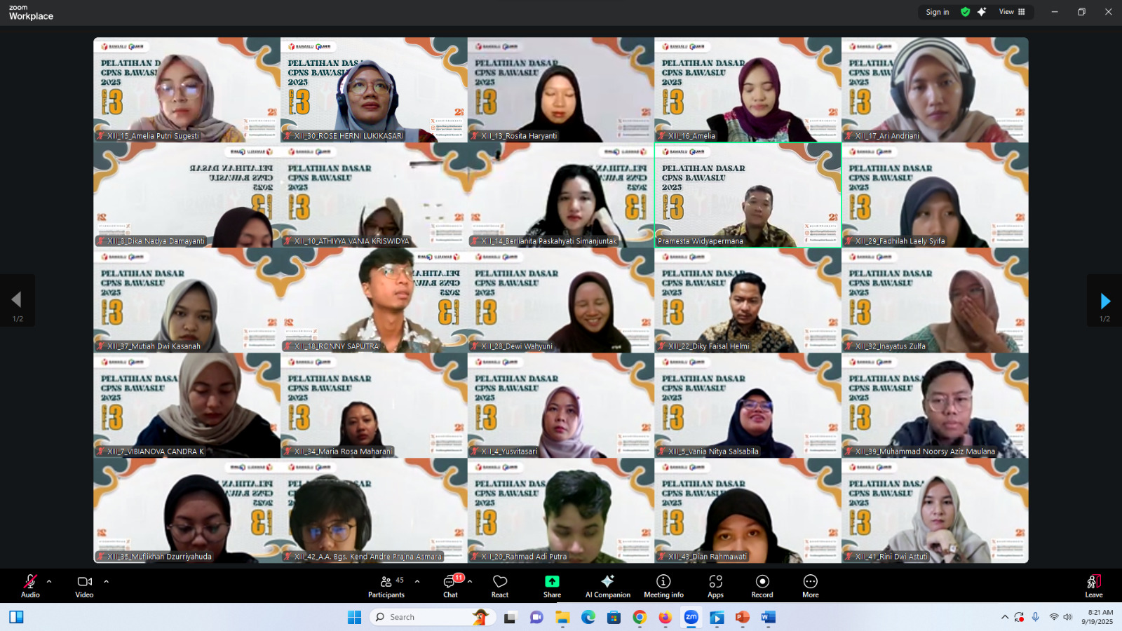 CPNS Purbalingga Ikuti Pelatihan Dasar Asynchronous, Fokus Peran dan Layanan BerAKHLAK di Bawaslu  