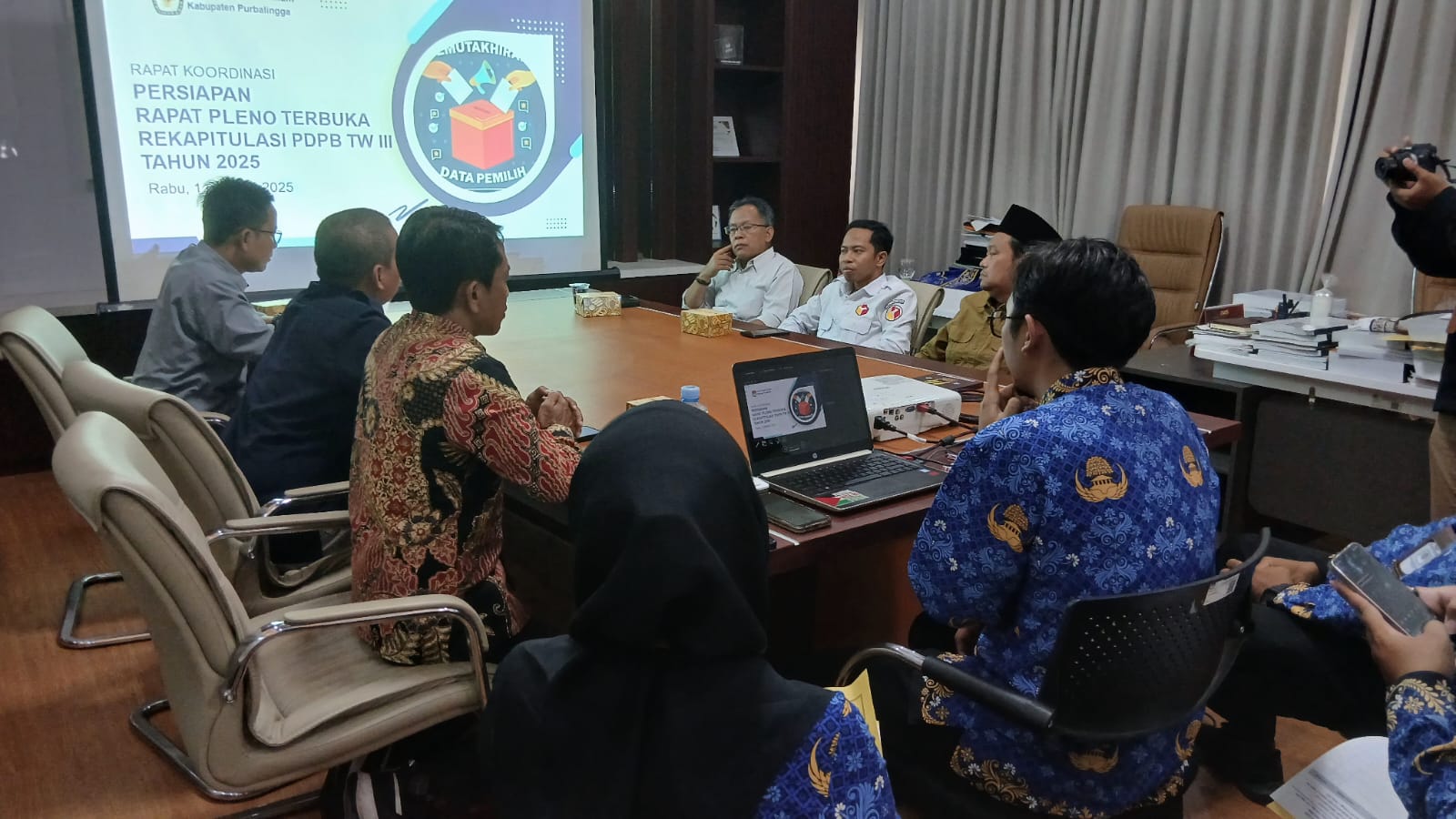 Persiapan Pleno PDPB, BAWASLU-KPU Purbalingga Koordinasi Bahas hal Ini