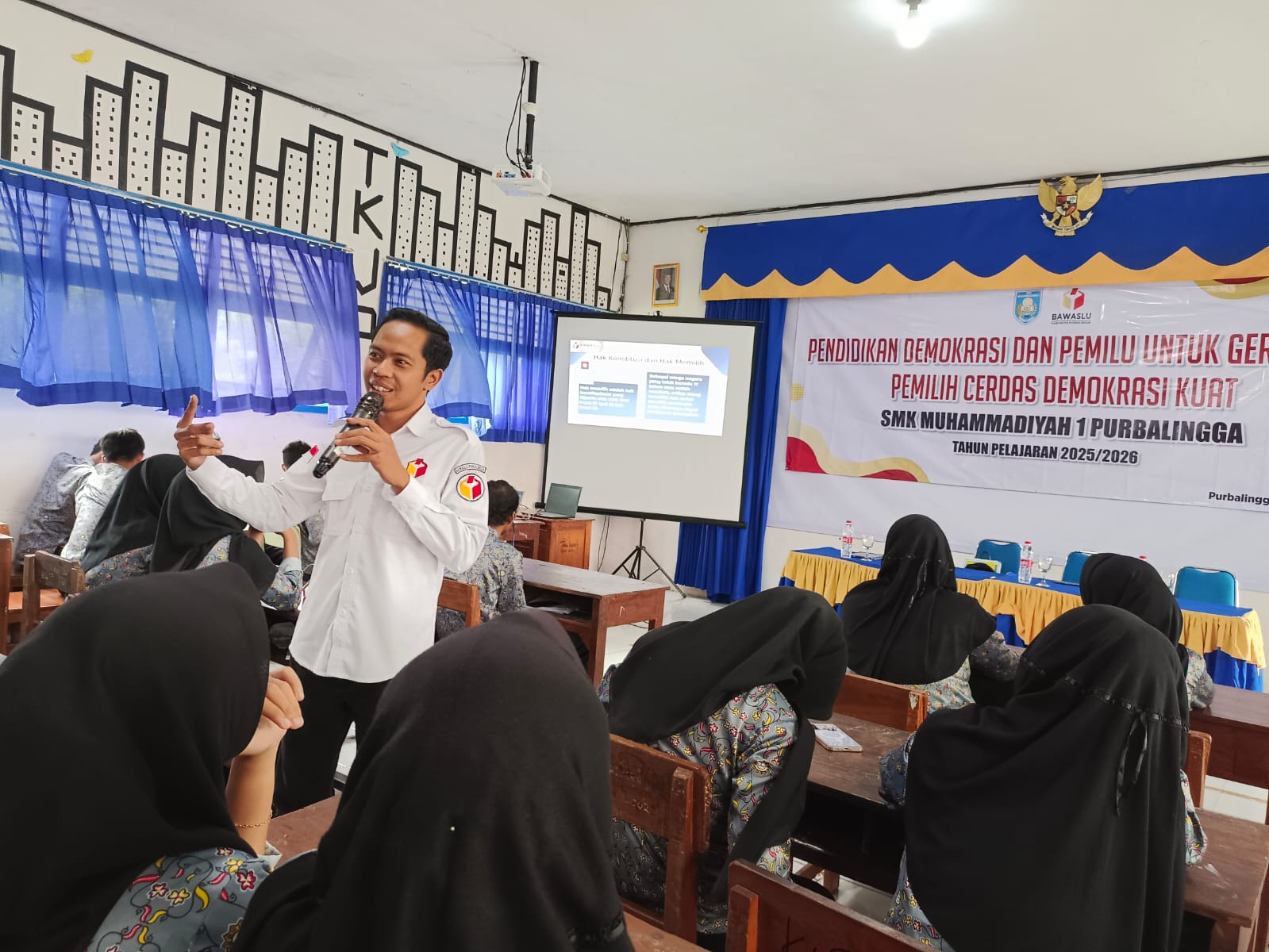 Bawaslu Purbalingga Bekali Pelajar SMK Muhammadiyah dengan Pengawasan Partisipati