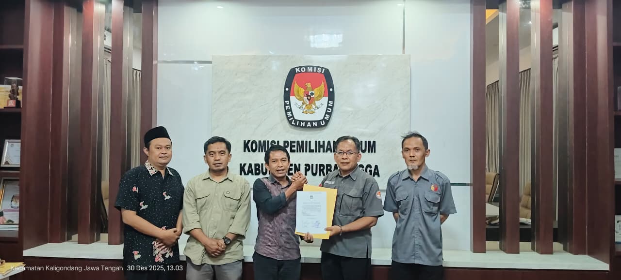 Bawaslu Purbalingga Awasi Verifikasi Administrasi Pemutakhiran Data Partai Politik Semester II 2025