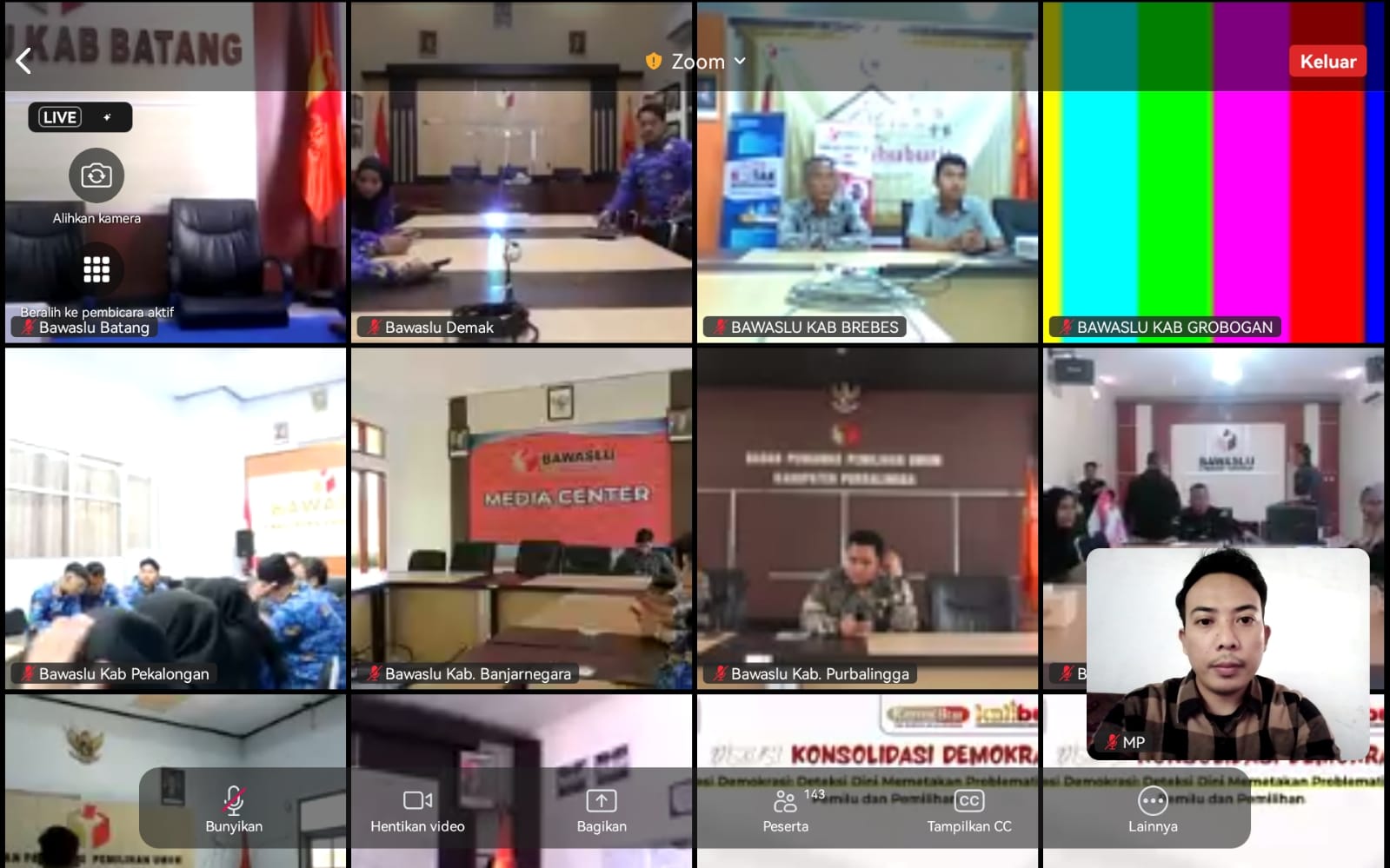 Jajaran ASN Bawaslu Purbalingga Ikuti Rapat Manajemen Cuti ASN
