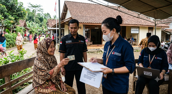 Bawaslu Purbalingga Sampaikan Saran Perbaikan Data Pemilih  Hasil Uji Petik di Karanganyar Purbalingga, Selasa (23/6/2026) – Badan Pengawas Pemilihan Umum (Bawaslu) Kabupaten Purbalingga melakukan pengawasan ketat terhadap proses Pemutakhiran Daftar Pemilih Berkelanjutan (PDPB) tahun 2026. Dalam kegiatan uji petik yang dilakukan di Kecamatan Karanganyar, Bawaslu menemukan sejumlah data pemilih yang dinilai perlu segera diperbaiki agar daftar pemilih tetap akurat dan mutakhir. Kegiatan uji petik tersebut dil
