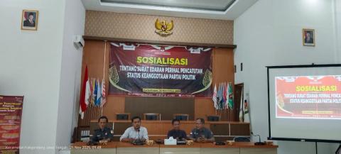 Sos SE Pencegahan Pencatutan Keanggotaan Parpol