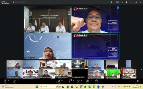 Tertibkan Pengelolaan Keuangan, Bawaslu Purbalingga Ikuti Rapat Pemantauan Pertanggungjawaban Dana Hibah Pilkada 2024