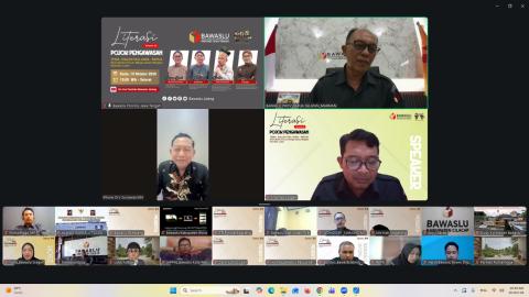 Sinergi Pengawasan Berbasis Kearifan Lokal: Bawaslu Purbalingga Ikuti Literasi Pojok Pengawasan Vol. 22