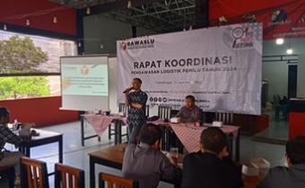 iap Awasi Logistik Pemilu 2024, Bawaslu Purbalingga Gelar Rakor Hadirkan Seluruh Forkompincam Se-Purbalingga