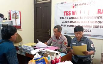 Dua Hari Berturut, 213 Calon PTPS Ikuti Seleksi Wawancara Di Karangmoncol