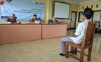 Panwaslu Kecamatan Kutasari Gelar Tes Wawancara Calon Pengawas Kelurahan/Desa