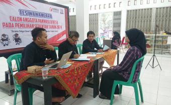 Panwaslu Kecamatan Bukateja Gelar Tes Wawancara Calon Pengawas Desa