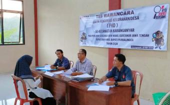 Panwaslucam Karanganyar Selenggarakan Tes Wawancara Calon PKD Pilkada 2024