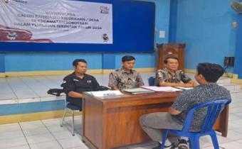 Panwaslu Kecamatan Bobotsari Melakukan Tes Wawancara untuk Calon Panwaslu Desa