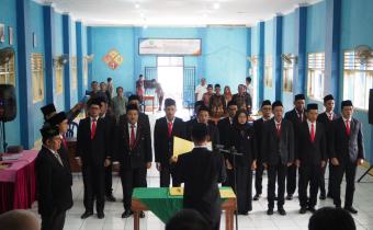 Ketua Panwaslucam Bobotsari Resmi Lantik 16 Panwaslu Kelurahan/Desa Pilkada 2024