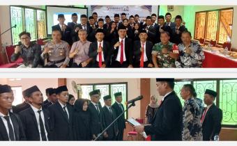 Pelantikan Pengawas Kelurahan/Desa se-Kecamatan Mrebet Digelar di Gedung PGRI