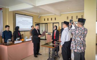 Panwaslu Kelurahan/Desa Pemilihan 2024 Kutasari, Resmi Dilantik