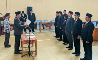 Panwaslu Kecamatan Karangjambu Lantik PKD Pemilihan Serentak 2024