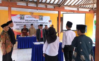 Panwaslu Kecamatan Karangmoncol, Lantik 11 PKD Pilkada Serentak 2024